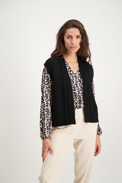 signe nature gebreide gilet