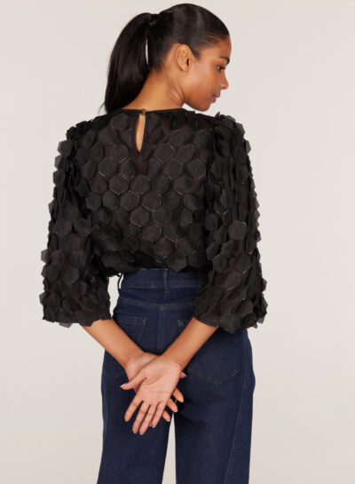 Zwarte top