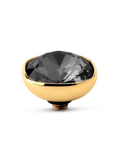 Melano Twisted Circular Steentje – Crystal Silver Night