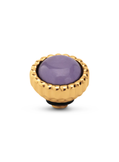 Melano Twisted Bali Gem Petite Steentje – Purple Jade