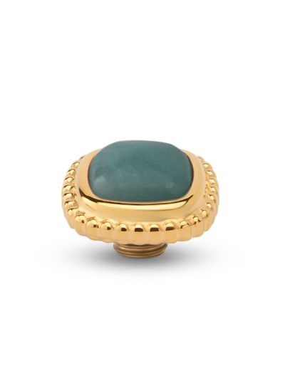 Melano Vivid Bali Gem Square Steentje – Amazonite
