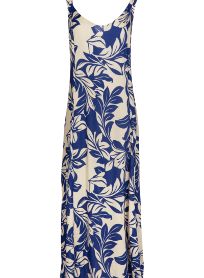 Kleed met blauwe bloemenprint