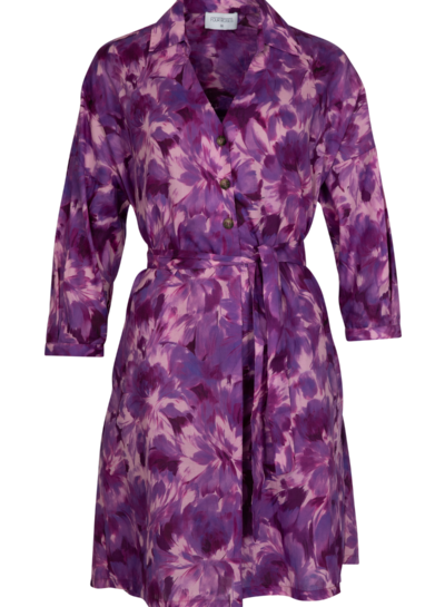 Korte jurk met fleurige print