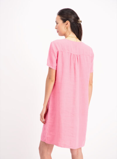 Linnen kleedje in roze