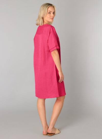 Jurk Lanthe in fuchsia