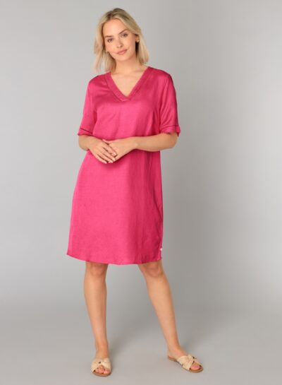 Jurk Lanthe in fuchsia