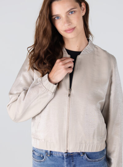 Glanzend bomber jasje Lilou