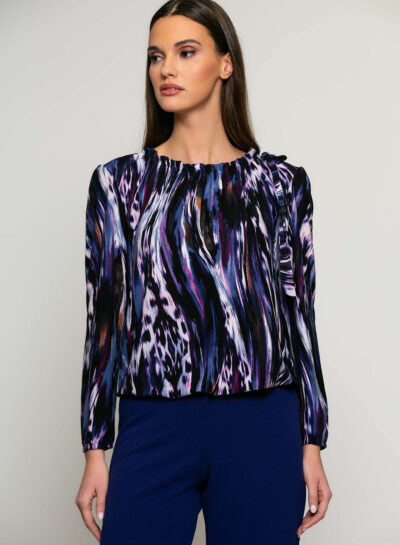 Shirt met ronde hals en fantasielint batida