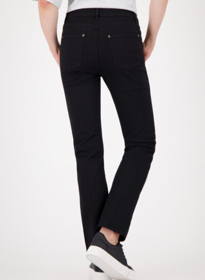 Straight leg jeans met borduursel