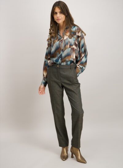 Blouse met hemdkraagje