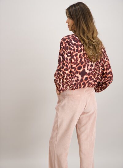 Blouse met luipaardprint