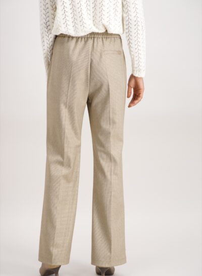 Geklede beige broek