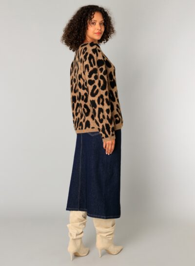 Trui met animal print