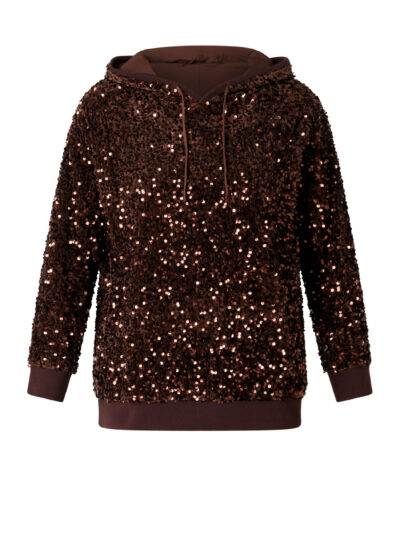 Hoodie met pailletten