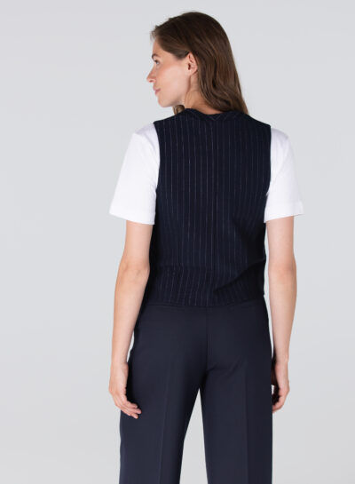Coco lurex krijtstreep gilet