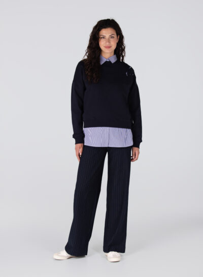 Gaby sweater met bloemdetail