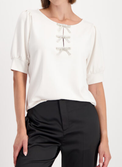 Sweatshirt met strikjes detail monari