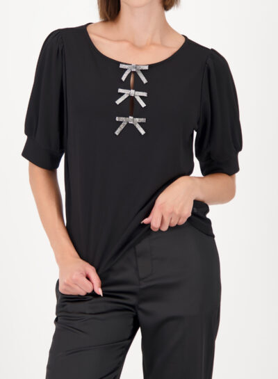 Sweatshirt met strikjes detail monari