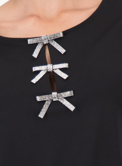 Sweatshirt met strikjes detail
