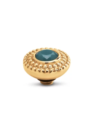 Melano Twisted Crystal Bali Steentje – Retro Blue