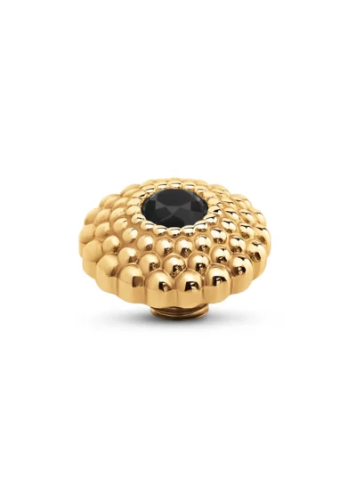 Melano Vivid Lotus CZ Steentje – Black