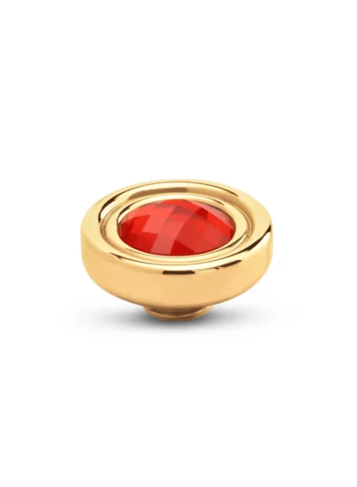 Melano Vivid Button Steentje – Copper Orange