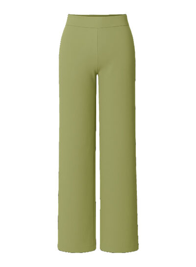 Yarah wijde broek met elastische taille