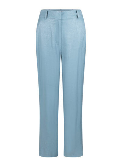 Dara glanzende pantalon in aquamarijn