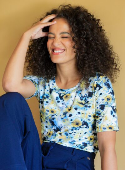 T-shirt met bloemenprint