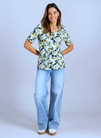 T-shirt met bloemenprint