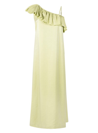 One shoulder jurk in avocado