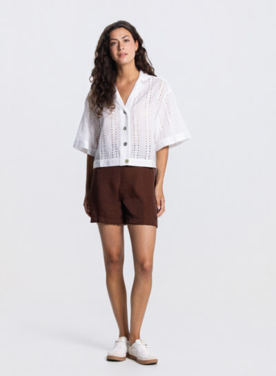 Luchtige blouse in wit