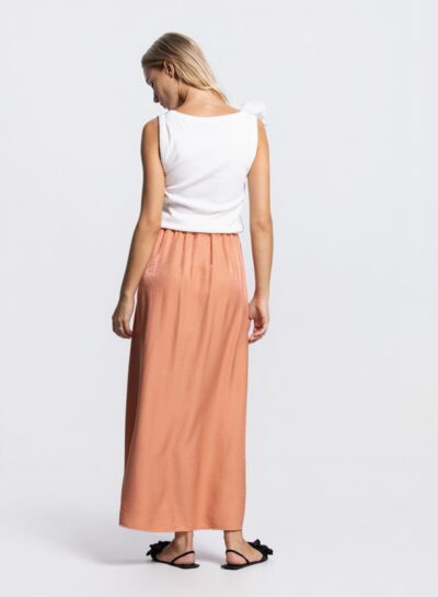 Top met bloemdetail in wit