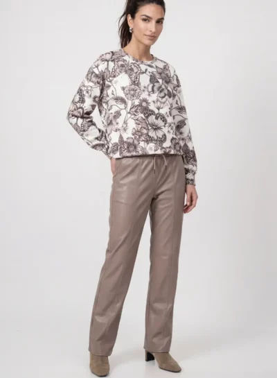 Sweatshirt met bloemenpatroon