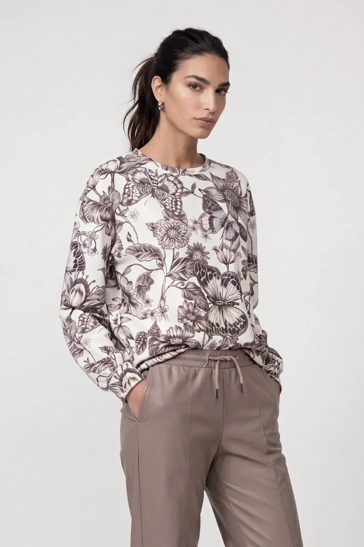 Sweatshirt met bloemenpatroon - Afbeelding 4