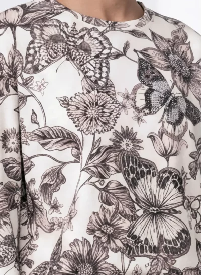 Sweatshirt met bloemenpatroon