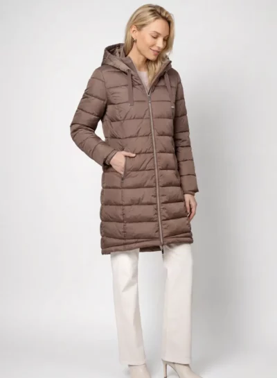 Gevoerde jas met lurex