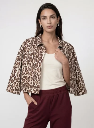 Jas met luipaardprint monari