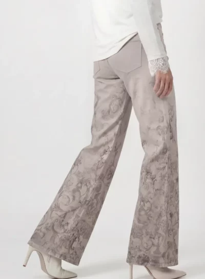 Jeans met ornamentaal patroon