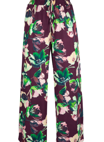 Wijde broek met kleurrijke print