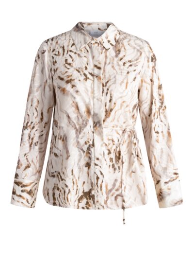 Blouse met strikkoord in taille