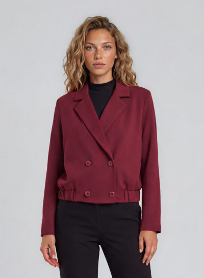 Korte blazer met dubbele sluiting