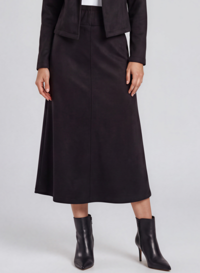 A-lijn rok in Alcantara kwaliteit