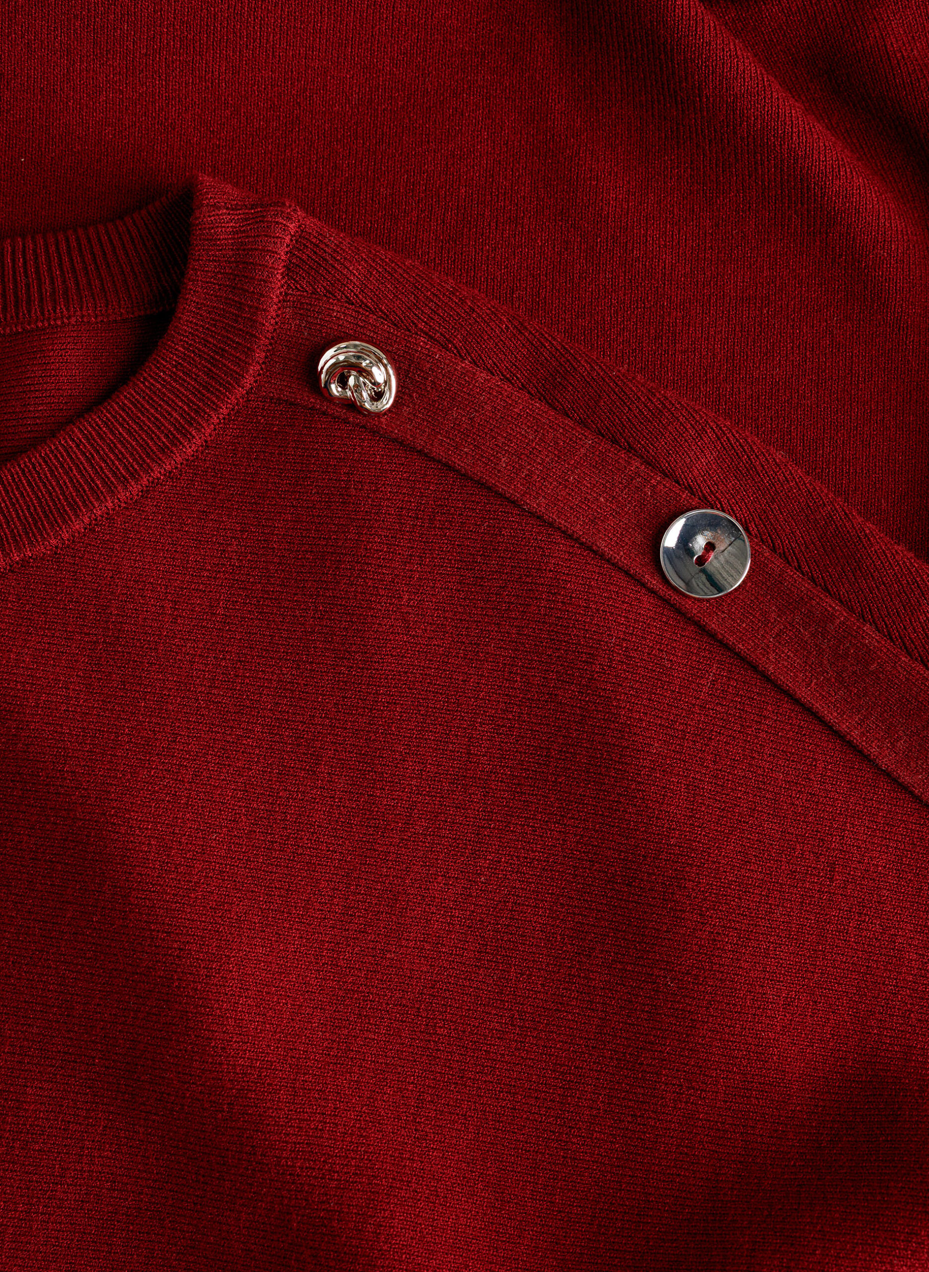 Korte trui in wine red - Afbeelding 2
