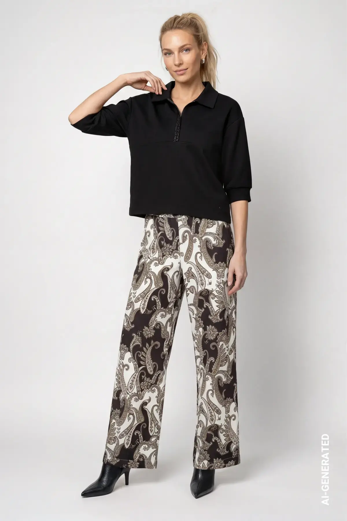 Sweatshirt met strass-steentjes - Afbeelding 5