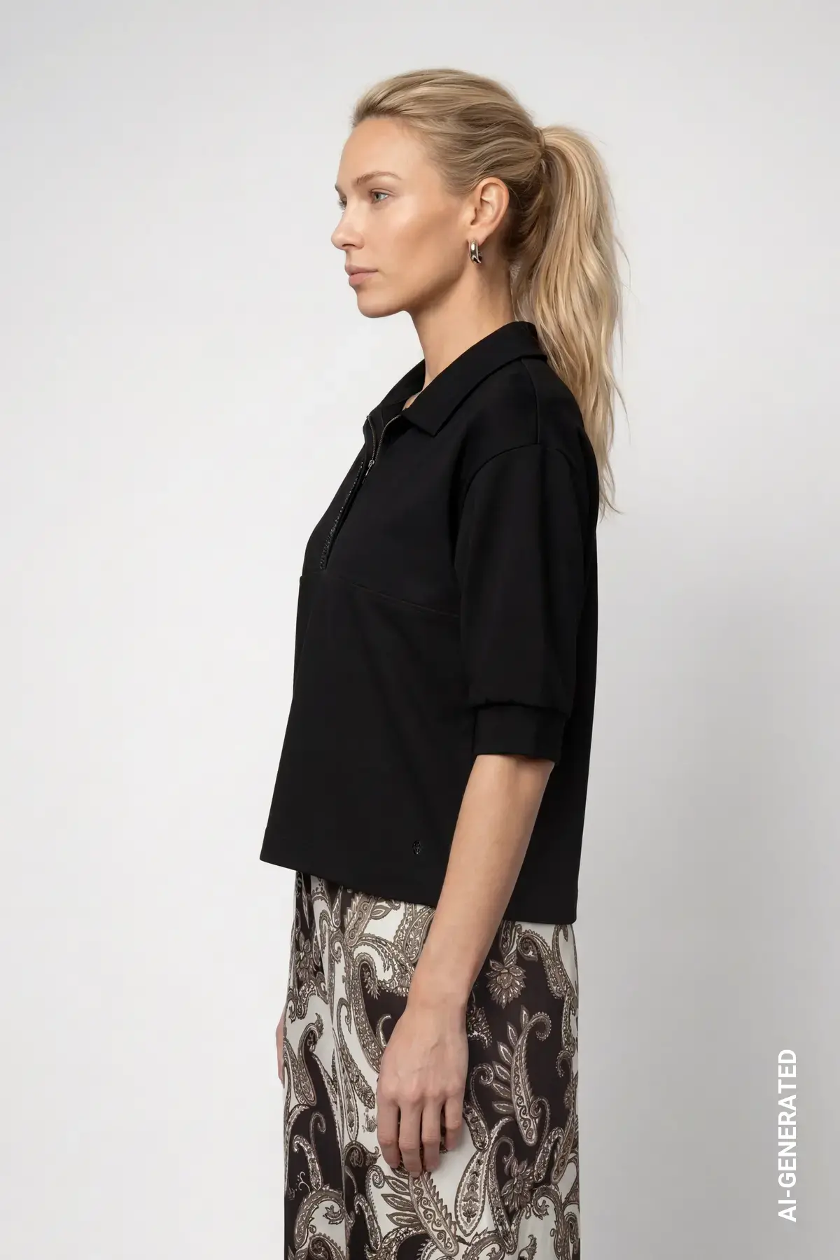 Sweatshirt met strass-steentjes - Afbeelding 4