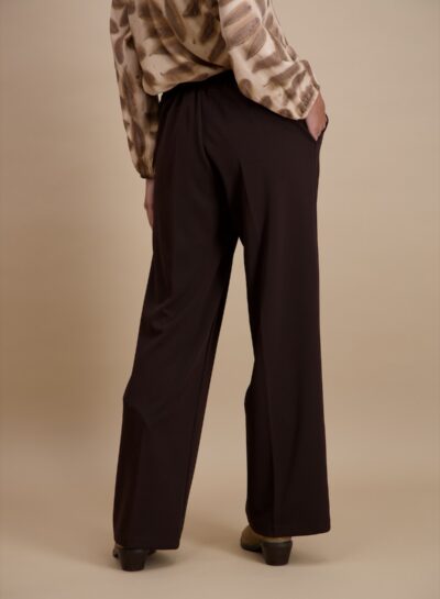 Wide leg broek met hoge taille