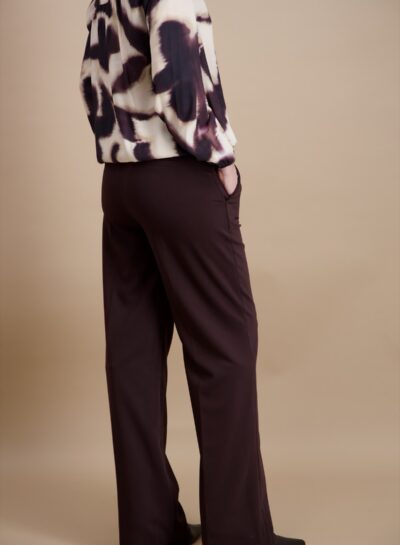 Rechte broek met hoge taille