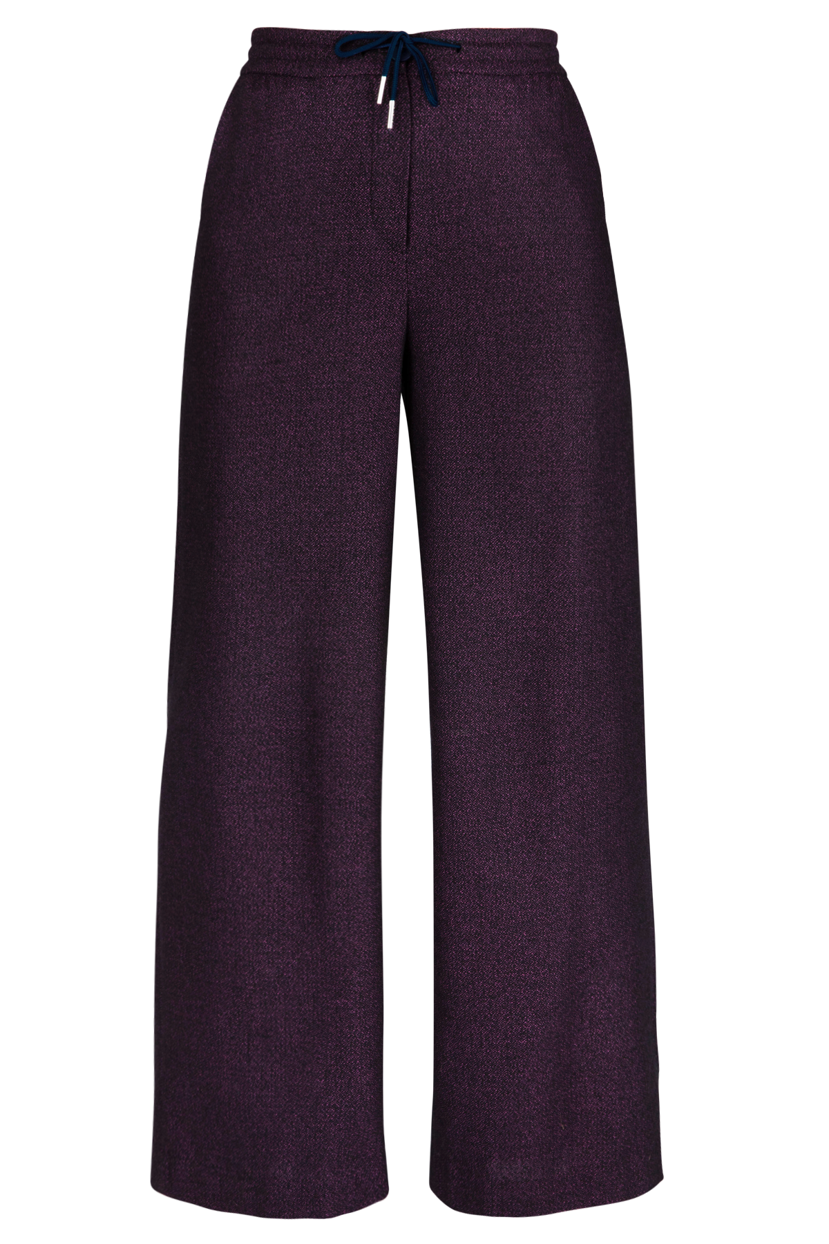 Wijde broek met sportieve look in viscose