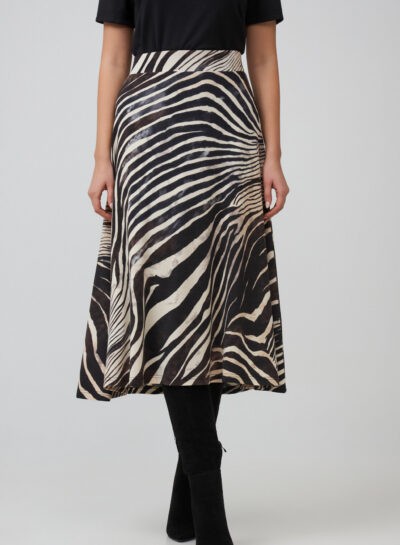 A-lijn rok met zebraprint